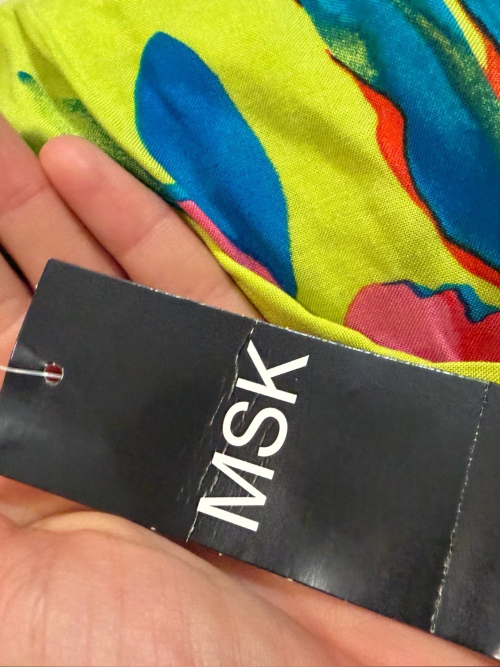 MSK
Printed Tie-front Jumpsuit In Multi - Picture 3 of 4